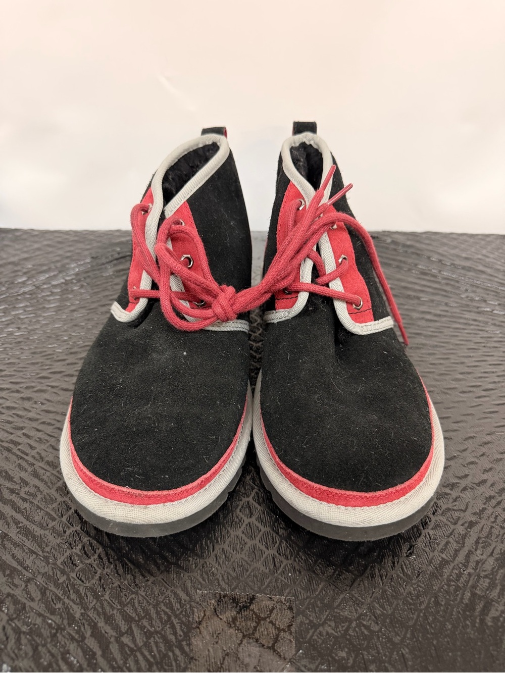 UGG Black Sneakers with Red Accents size 8  women’s